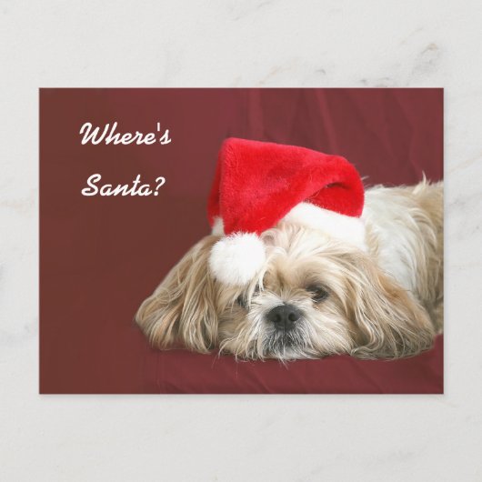 Wachten op Santa Feestdagenkaart (Voorkant)