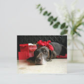 wachten op santa feestdagenkaart (Staand voorkant)