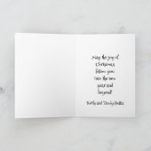 Wachten op Santa Folded Feestdagen Kaart (Binnen)