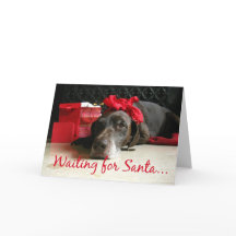 wachten op santa pointer en giften bij fireplace