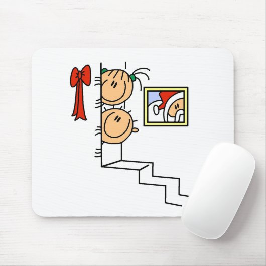 Wachten op Santa T-shirts en cadeautjes Muismat (Met muis)