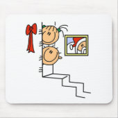 Wachten op Santa T-shirts en cadeautjes Muismat (Voorkant)