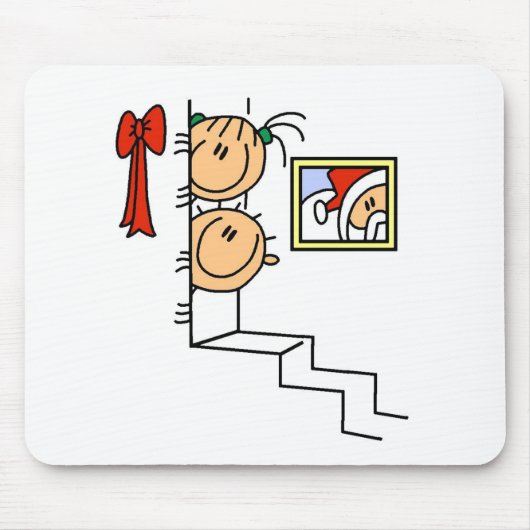 Wachten op Santa T-shirts en cadeautjes Muismat (Voorkant)