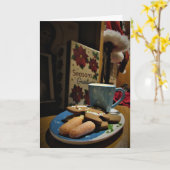 “Wachten op Sinterklaas..." Kerstkaart Kaart (Gele Bloem)