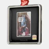 Wachten op smokkels metalen ornament (Links)