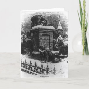 Wachten op St_Nick kerstkaart Feestdagen Kaart