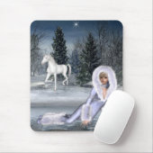 Wachten op Star (de Unicorn) Fantasy Mousepad Muismat (Met muis)