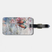 Wachten op Supper Kingfisher Bird Bagagelabel (Achterkant horizontaal)