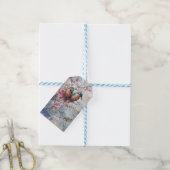 Wachten op Supper Kingfisher Bird Cadeaulabel (Met Touw)