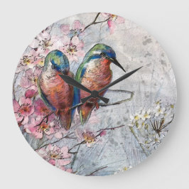 Wachten op Supper Kingfisher Bird Grote Klok