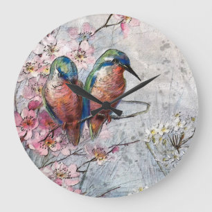 Wachten op Supper Kingfisher Bird Grote Klok