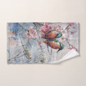 Wachten op Supper Kingfisher Bird Handdoek (Handdoek)