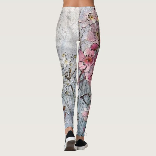 Wachten op Supper Kingfisher Bird Leggings (Achterkant)