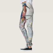 Wachten op Supper Kingfisher Bird Leggings (Links)