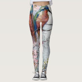 Wachten op Supper Kingfisher Bird Leggings (Voorkant)