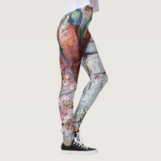 Wachten op Supper Kingfisher Bird Leggings (Rechts)
