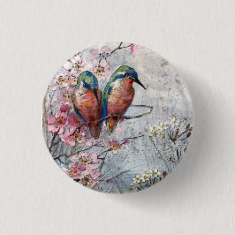 Wachten op Supper Kingfisher Bird Ronde Button 3,2 Cm