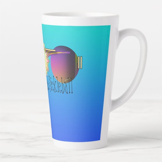 Wachten op The Pickleball Personaliseer Latte Mok (Rechts)