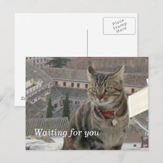 Wachten op u Briefkaart (Voorkant / Achterkant)