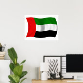 Wachten op UAE-vlag Poster (Thuiskantoor)
