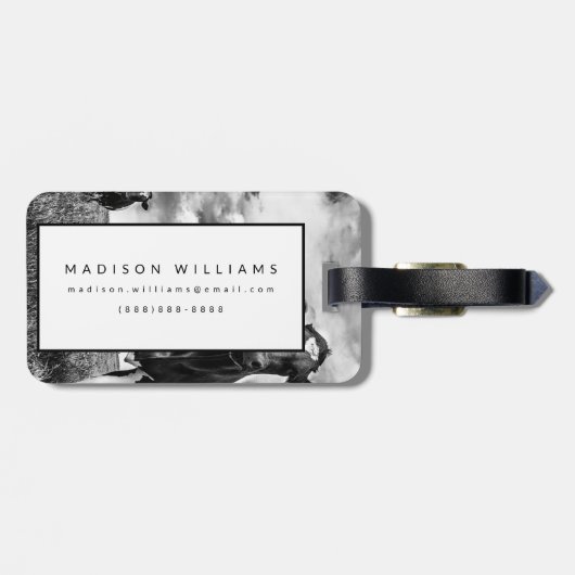 Wachten op uiteinde uiteinde bagagelabel (Achterkant horizontaal)