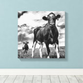 Wachten op uiteinde uiteinde canvas afdruk (Insitu (Houten vloer))