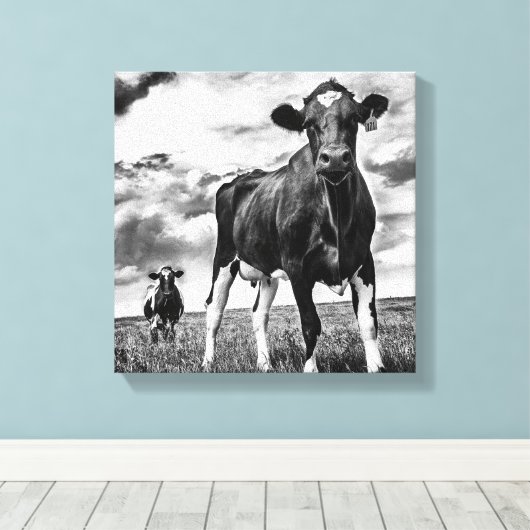 Wachten op uiteinde uiteinde canvas afdruk (Insitu (Houten vloer))