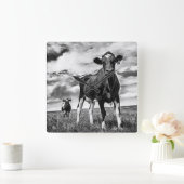 Wachten op uiteinde uiteinde vierkante klok (Huis)