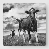 Wachten op uiteinde uiteinde vierkante klok (Voorkant)