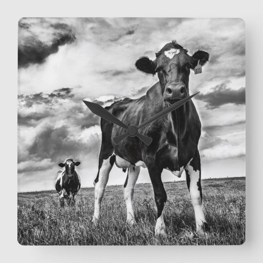 Wachten op uiteinde uiteinde vierkante klok (Voorkant)