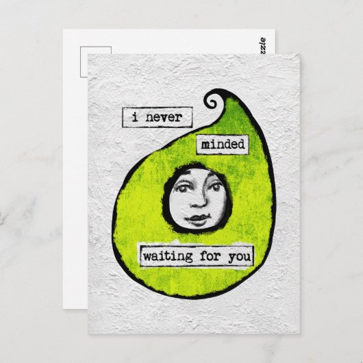 Wachten op uw Briefkaart - Modern Abstract (Voorkant / Achterkant)