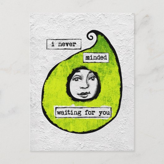 Wachten op uw Briefkaart - Modern Abstract (Voorkant)