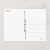 "Wachten op vliegen" Briefkaart (Achterkant)