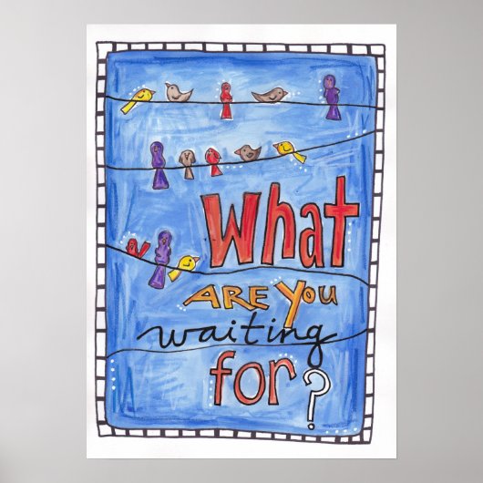 Wachten op vogels poster (Voorkant)