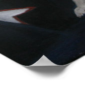 Wachten op Whippet Dog Art Poster (Hoek)