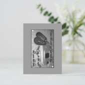 Wachten op zijn telefoontje... briefkaart (Staand voorkant)