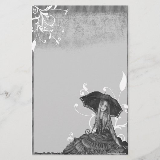 Wachten op zonsopgang - pokerwerk briefpapier (Voorkant)