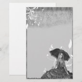 Wachten op zonsopgang - pokerwerk briefpapier (Voorkant / Achterkant)