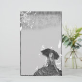 Wachten op zonsopgang - pokerwerk briefpapier (Staand voorkant)