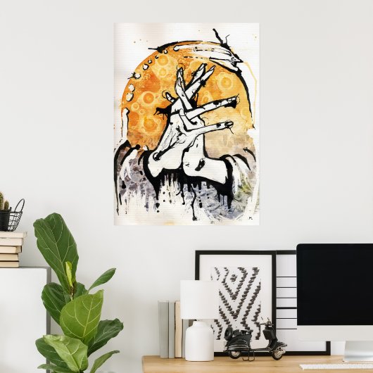 wachten poster (Thuiskantoor)