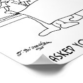 Wachten Room Cartoon 9481 Poster (Hoek)