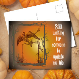 Wachten tot iemand mijn bio update feestdagenkaart