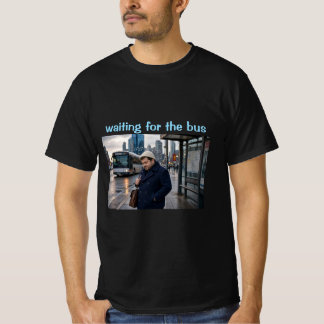 wachtend op de bus t-shirt
