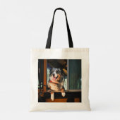 Wachtend op de kinderen tote bag (Achterkant)