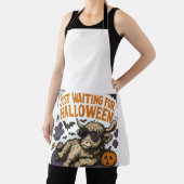 Wachtend Op Halloween Hoogland Koe Schort (Insitu)