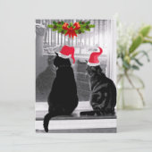 Wachtend op Kerstman Kaart (Staand voorkant)
