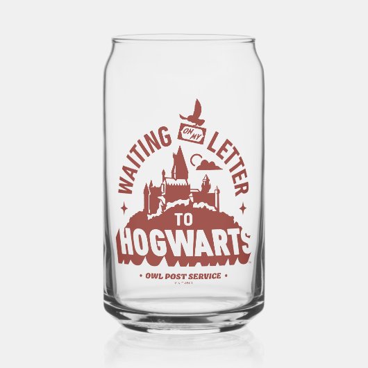 Wachtend op mijn brief naar HOGWARTS™ Blikvorm Glas (Voorkant)