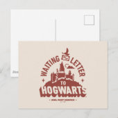 Wachtend op mijn brief naar HOGWARTS™ Briefkaart (Voorkant / Achterkant)