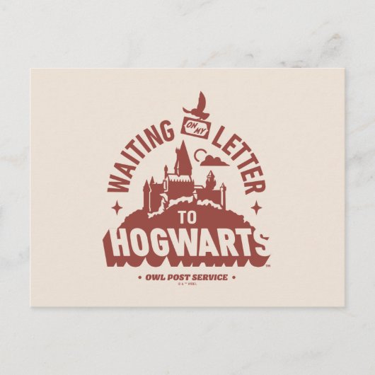Wachtend op mijn brief naar HOGWARTS™ Briefkaart (Voorkant)