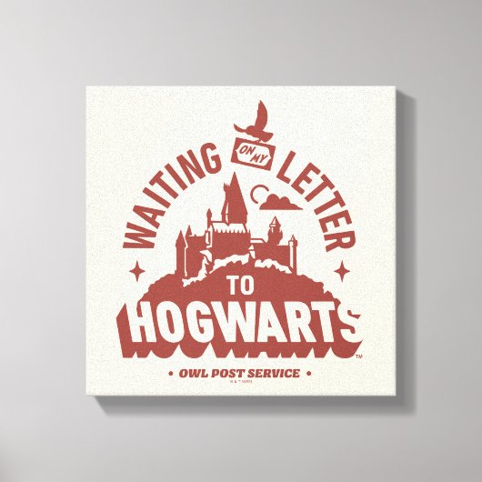 Wachtend op mijn brief naar HOGWARTS™ Canvas Afdruk (Voorkant)